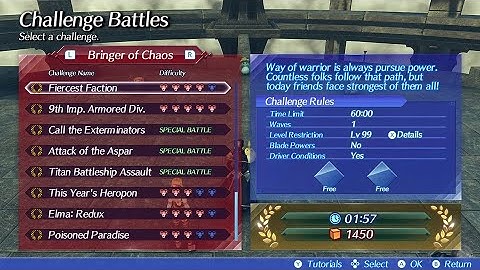 Xenoblade Chronicles 2: Bringer of Chaos - Fiercest Faction in 1:57 (Former World Record) (set up)