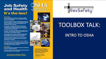 Toolbox Talk: Intro To OSHA