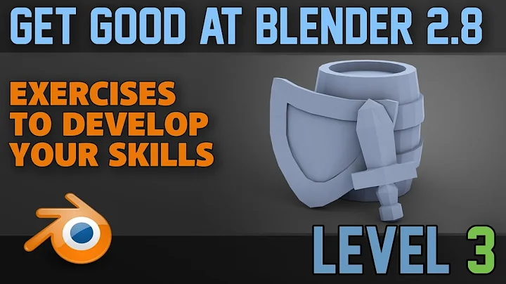 Beginner Exercises | Part 3 | Low Poly Weapons | Blender 2.8