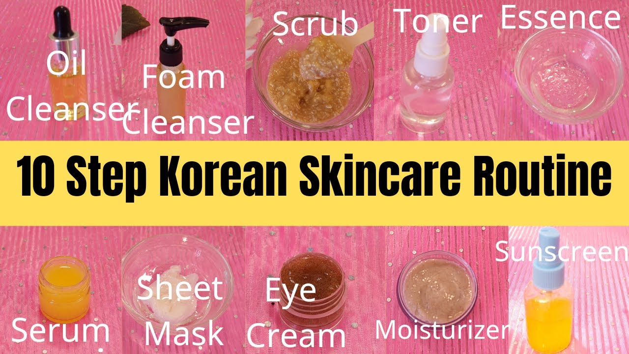 DIY 10-STEP KOREAN SKINCARE ROUTINE|HOW TO GET GLASS SKIN|KOREAN BEAUTY SECRET|HYDRATING&GLOWING