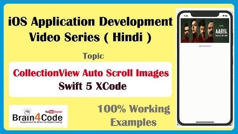 Create CollectionView with Auto Scroll Images in Swift 5 XCode | Hindi | Easiest Way to Scroll Image