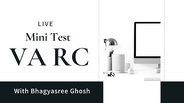 eMBArk LIVE Mini Test for CAT 2020 | EP 17 | VA RC with Bhagyasree Ghosh on Unacademy CATalyst