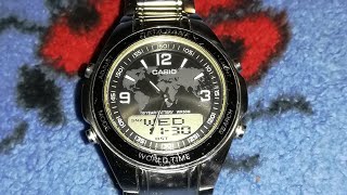 Часы CASIO DBW-30.Как выставить стрелочный часы.