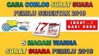 CARA COBLOS SURAT SUARA PEMILU 2019 CARA COBLOS SURAT SUARA PEMILU 2019