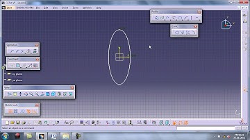 catia profile conic toolbar