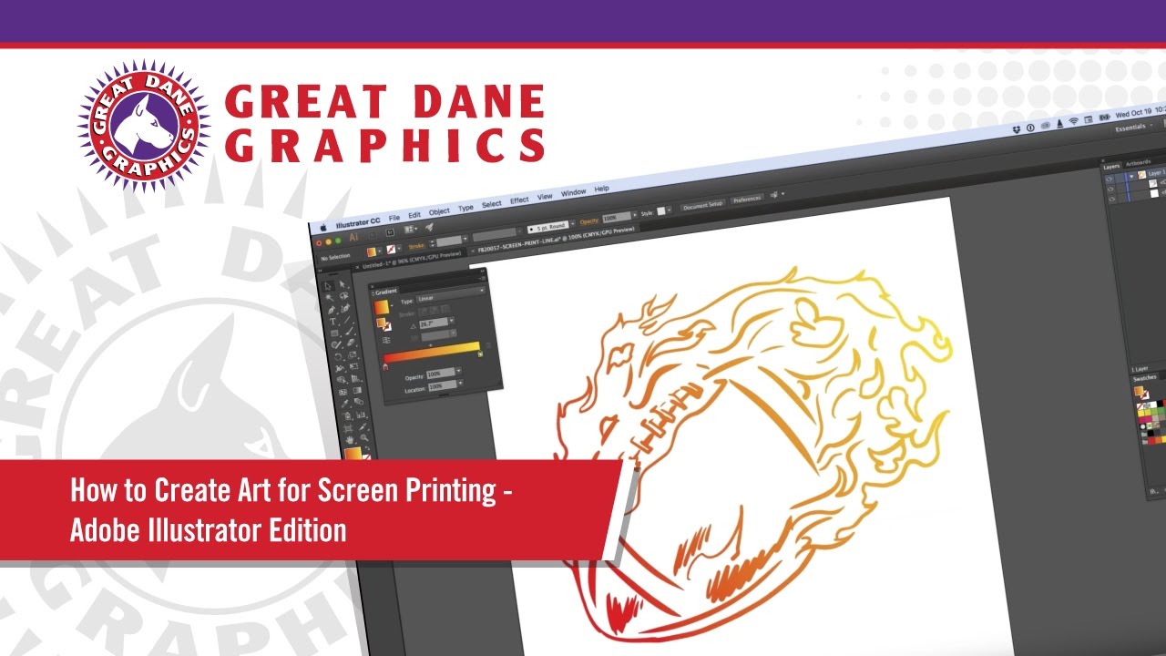 How to Create Art for Screen Printing Adobe Illustrator Edition YouTube