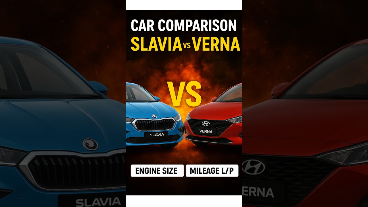 Skoda Slavia Classic 1.0 Hyundai Verna EX 1.5 Car Comparison 