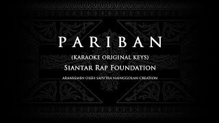 Pariban (Karaoke Original Keys) Siantar Rap Foundation #KaraokeLaguBatak