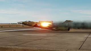 F-104 Crosswind Takeoff Gone Extremely Wrong