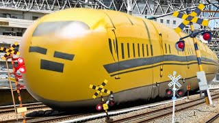 新幹線 ドクターイエロー 他 踏切カンカンとAi踏切 アニメ
