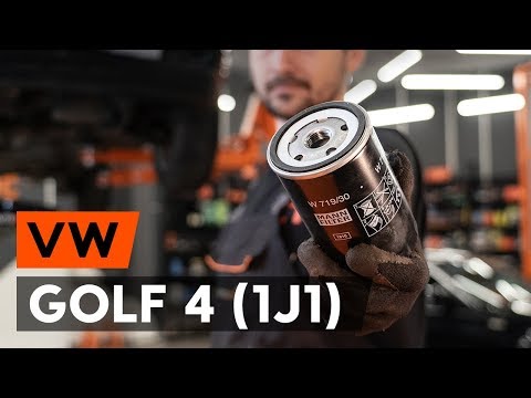 How to change oil filter and engine oil on VW GOLF 4 (1J1) [TUTORIAL AUTODOC]
