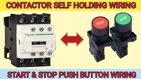 Contactor self holding wiring connection in tamil