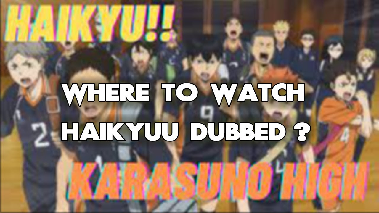 This Is Where You Can Watch Haikyuu!!