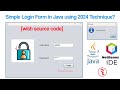 How to Create a Simple Login Form using java in 2024 [with source code]