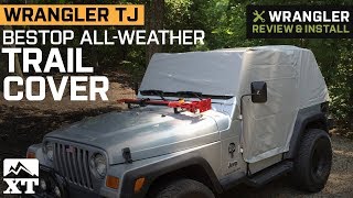 Jeep Wrangler TJ Bestop All-Weather Charcoal Trail Cover (1997-2006) Review  & Install - YouTube