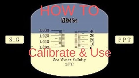 HOW TO: Calibrate and Use the Red Sea Refractometer