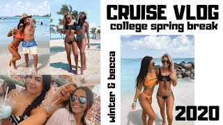 NEW VIDEO!! COLLEGE SPRING BREAK 2020 | CRUISE VLOG | BELLY FLOP COMPETITION | BAHAMAS