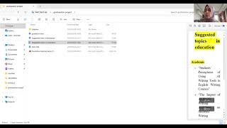 Graduation project: how to choose title in education
