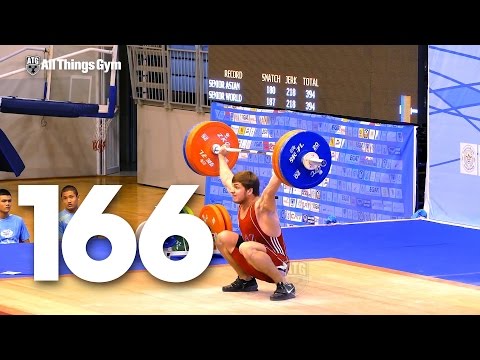 Semen Linder (85kg, KAZ) 166kg Snatch 2015 Asian Weightlifting Championships