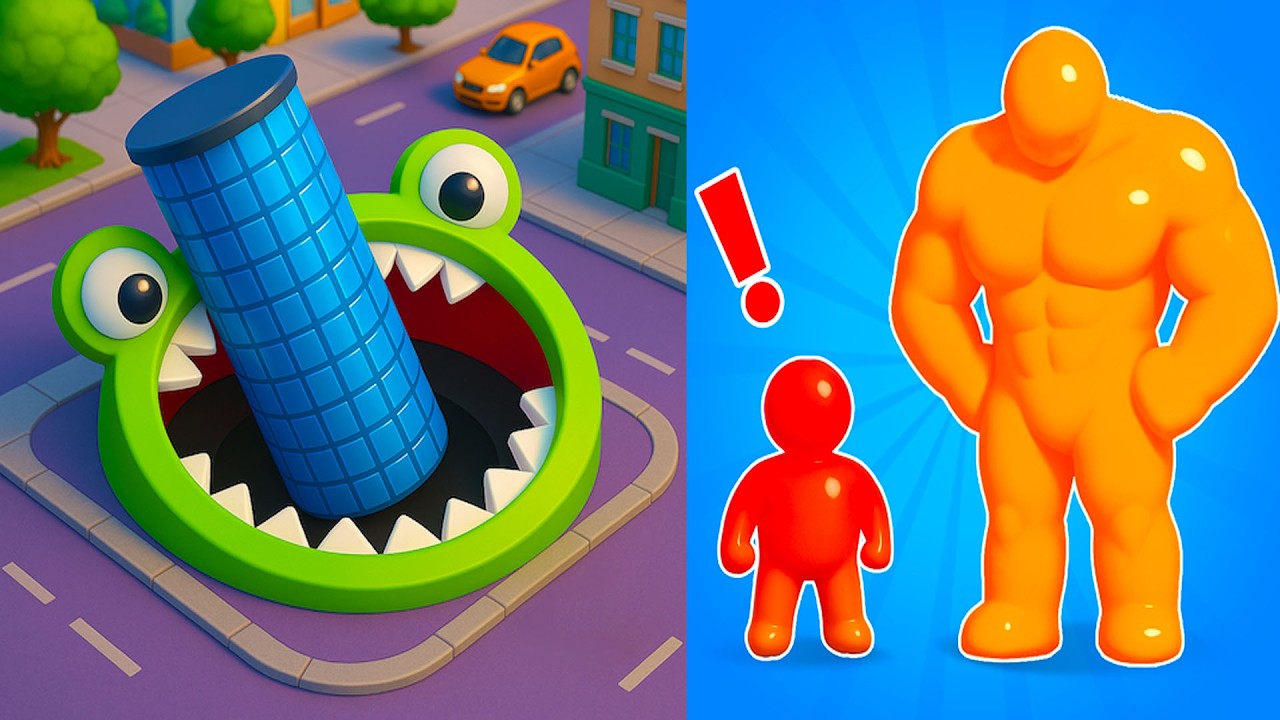 Tall Man Run vs Hole.io || Epic GOAT Gameplay 🔥 Max Funny Moments Walkthrough (Android, iOS) EP 34