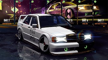 Mercedes-Benz 190 E 2.5-16 Day 7 ASAP Rocky Takes Over NFS No Limits Takeover Gameplay Walkthrough