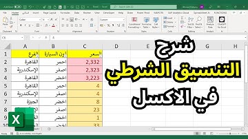 شرح التنسيق الشرطي علي الاكسل #اكسل #excel #microsoftexcel #exceltips #اوفيس