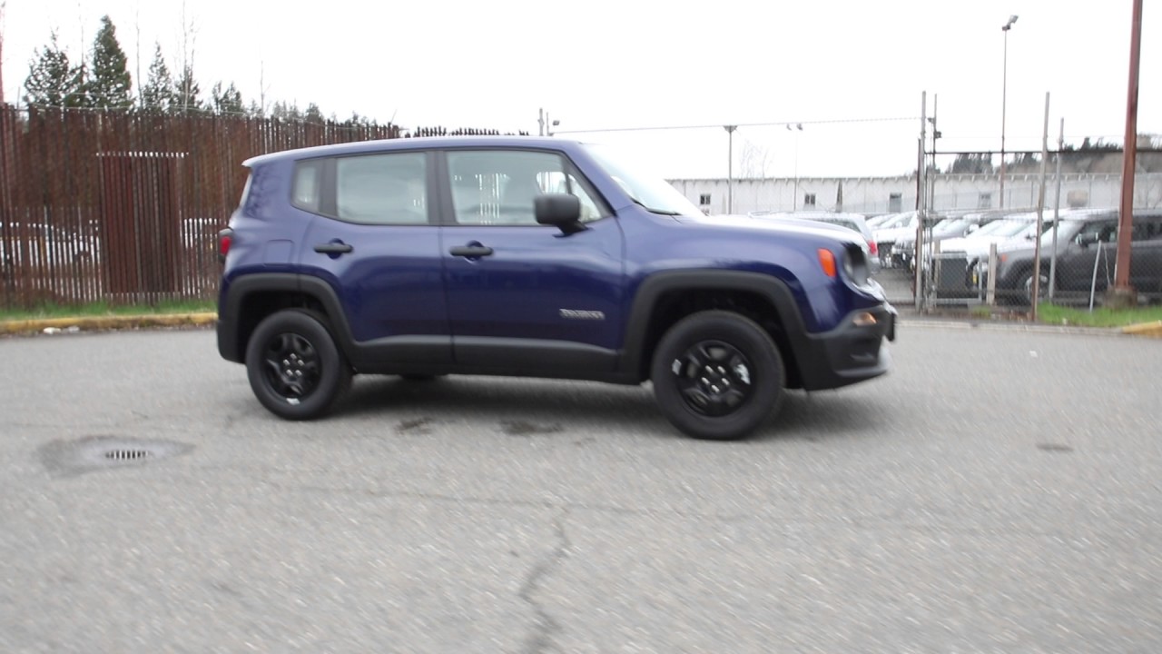 2017 Jeep Renegade Sport Blue HPE66089 Redmond Seattle YouTube