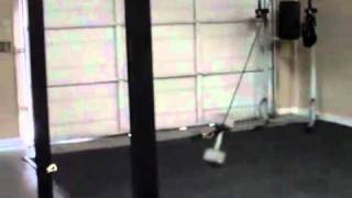 War Machine Suspended Pulley Trainer Using Bands and Dumbbells