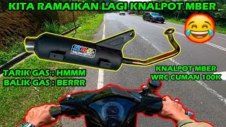 Ngakak Mber2 In Knalpot Di Jalan Raya! Full Cek Sound Knalpot Mber Wrc 100 Ribu