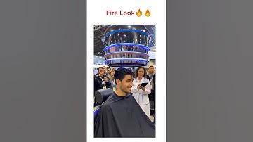 Dubai Future Haircut Expo 2050🔥 The most viral Auto-cut machine! #ai #shorts