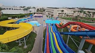 Water slides at aquapark