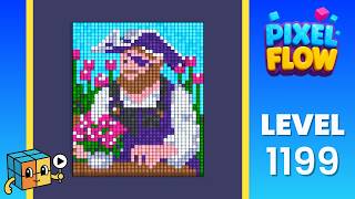 Pixel Flow Level 1199 Hard Walkthrough Solution