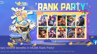 More Rewards in the MLBB's Rank Party Event