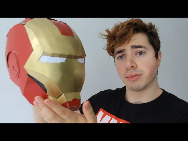 COMO HACER LA MASCARA DE IRON MAN CON GOMA EVA Ó MICROPOROSO INCLUYE MOLDE  