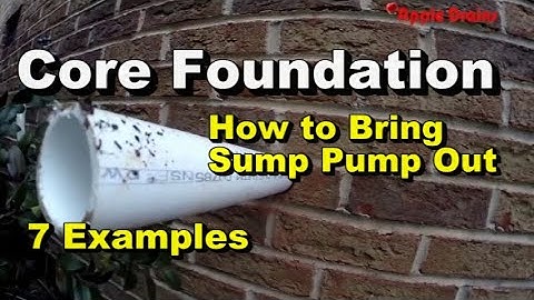 How to Core Drill the Foundation Wall - 7 Complete Examples - Sump Pump - Clean Look