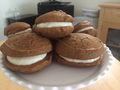 Pumpkin Whoopie Pies with Maple Cream Filling
