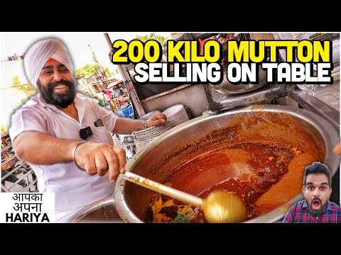 160/- Only | Old Delhi Famous Sardar Ji Meat Wale | 2 Ghante mein 200 Kilo Indian Street Food | Harry Uppal