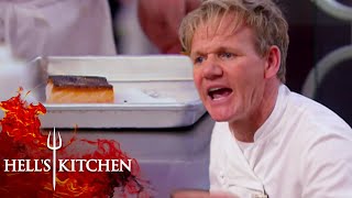 Scott Struggles To Cook Minnie Driver's Salmon | Hell's Kitchen
