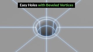 Easy Holes with Beveled Vertices | Blender Secrets