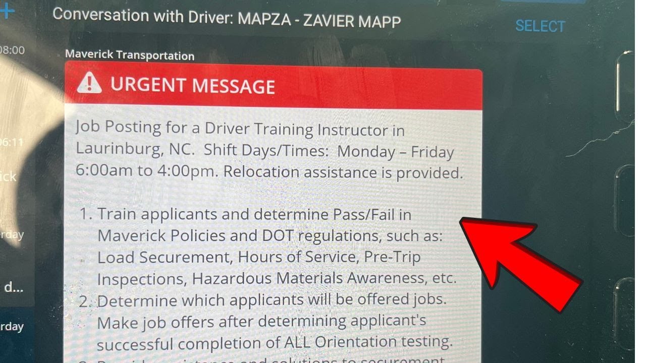 UPDATE MAVERICK TRANSPORTATION NEW JOB POSTING
