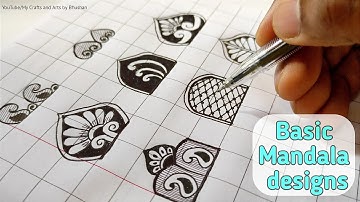 How to start making Mandala art || Basic Mandala Shapes and designs part 2
