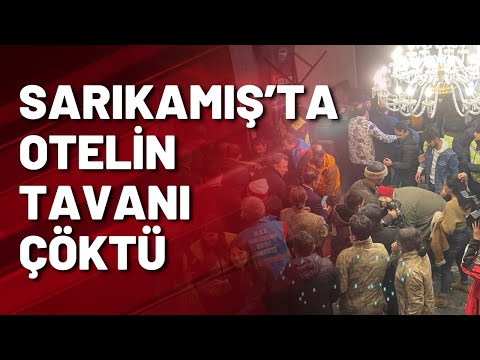 SON DAKİKA! Kars’ta otelin tavanı çöktü: Yaralılar var