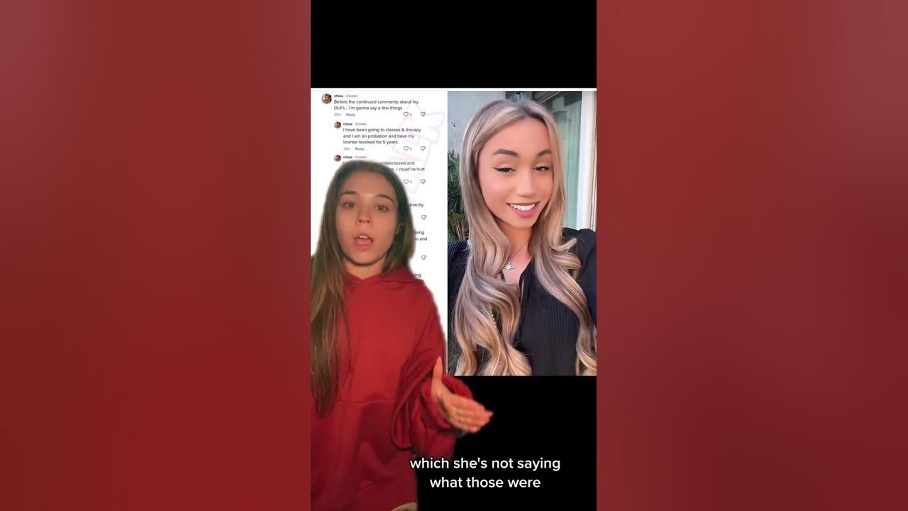 Chloe Diffata got a DUI popculture influencer tiktokers shorts 