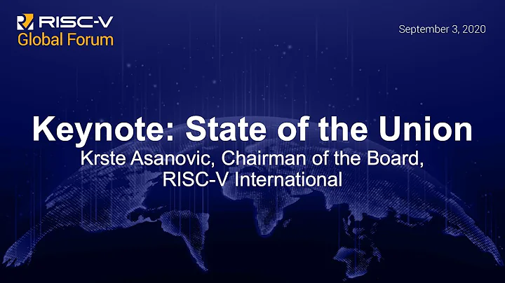 Keynote: State of the Union - Krste Asanovic, Chairman of the Board, RISC-V International