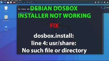 LINUX ERROR FIX: dosbox.install: line 4: usr/share: No such file or directory