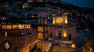 Positano, Italy | City Ambience at Night | 4K Binaural