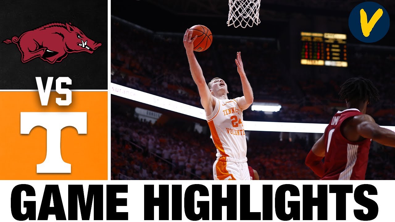 14 Arkansas vs 13 Tennessee 2022 College Basketball Highlights Win