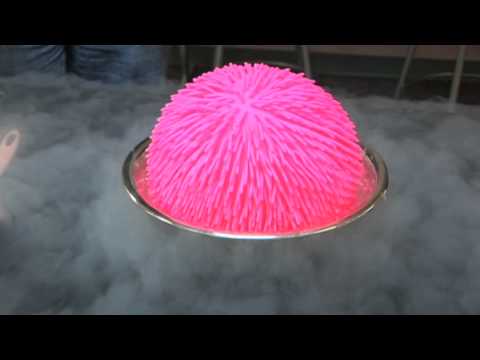 Giant Koosh Ball in Liquid Nitrogen!
