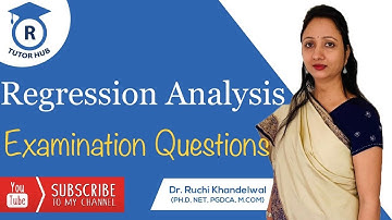 Regression Analysis | Examination Questions |Dr. Ruchi Khandelwal