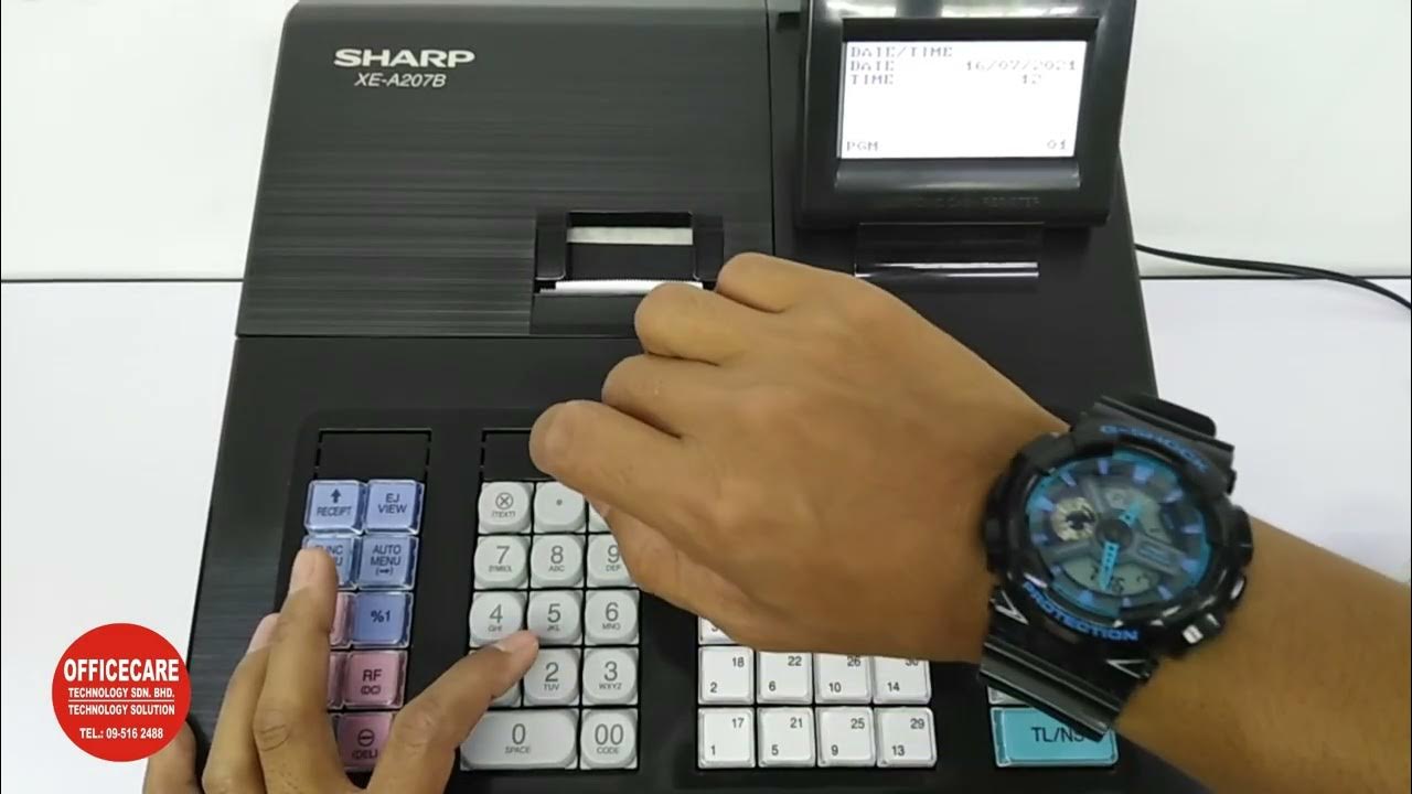 Tips Sharp XE A207 Setting Tarikh & Masa YouTube